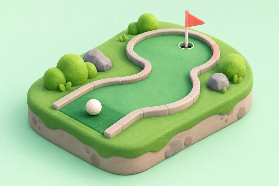 Tiny Putt illustrative concept artwork